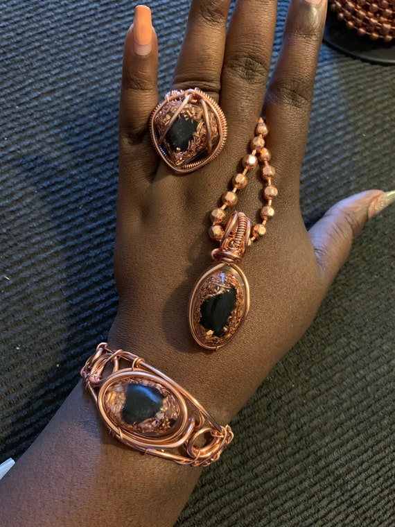 Shungite and Copper Resin Set