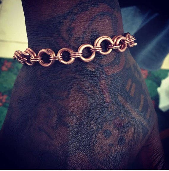 Copper Chain Link Bracelet