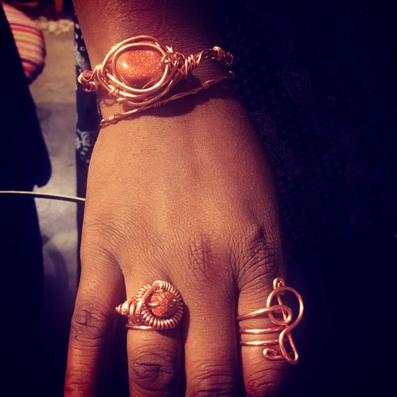 Crystal Bracelet and Ring set