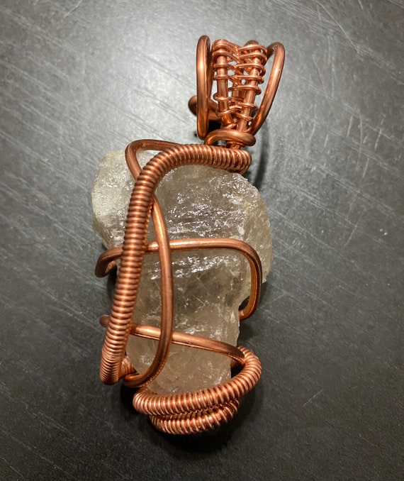 Raw Rutilated Quartz Pendant