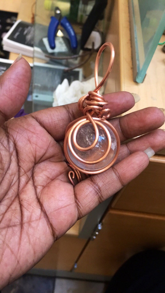 Crystal Ball Quartz Pendant