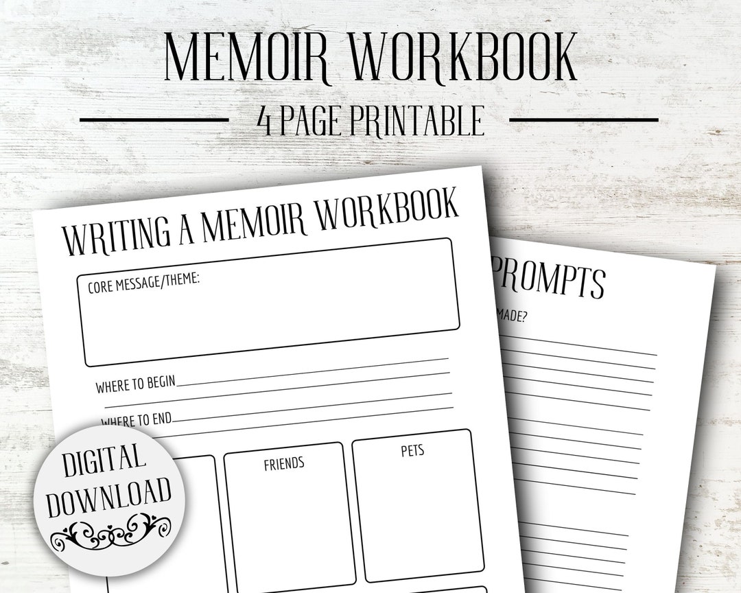 Writing a Memoir Workbook Nanowrimo Planner Memoir Outline Writer Writing a Memoir Workbook Nanowrimo Planner Memoir Outline Writer