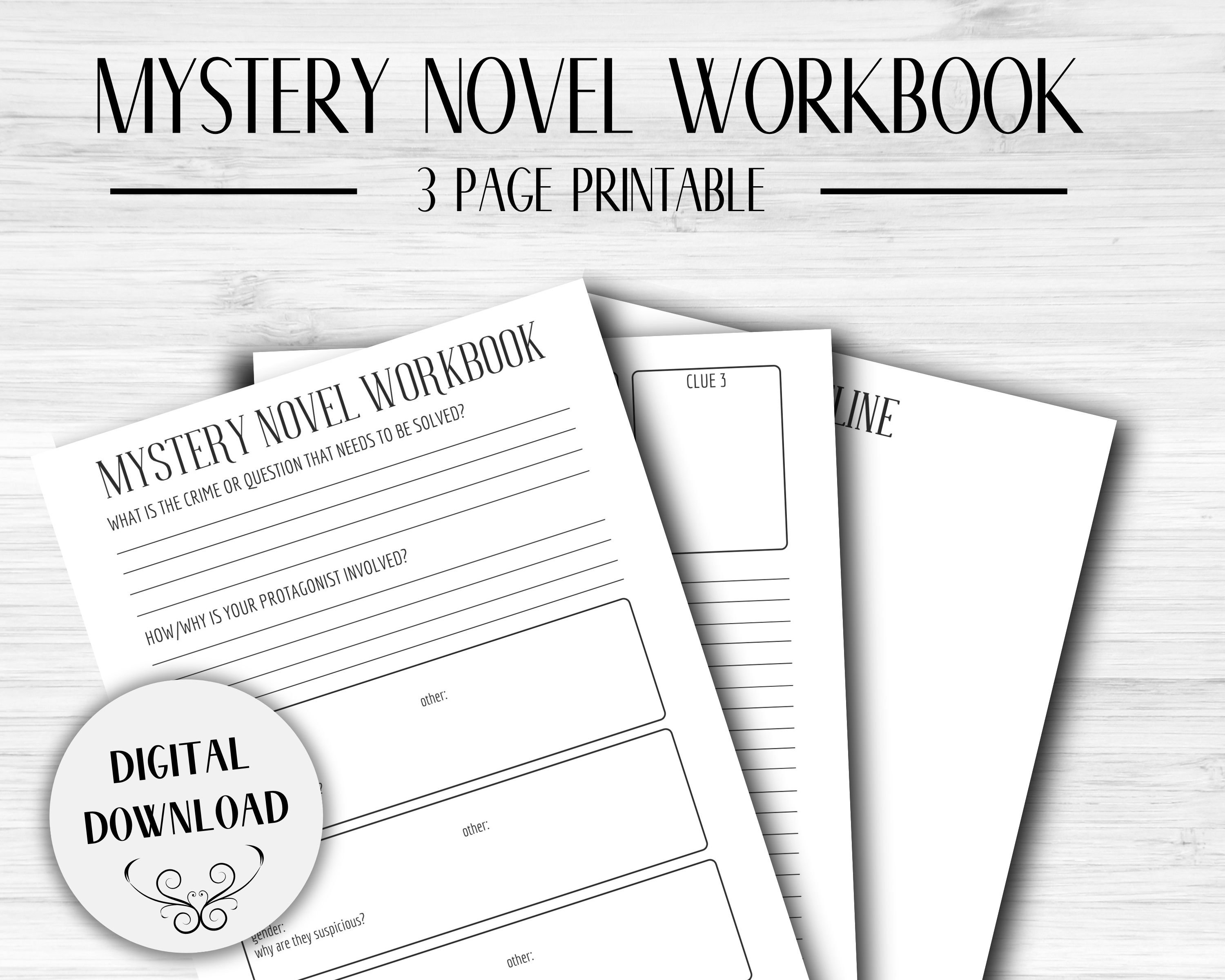 3 Page Mystery Novel Workbook Writing Template Nanowrimo Chapter 3-page-mystery-novel-workbook-writing-template-nanowrimo-chapter
