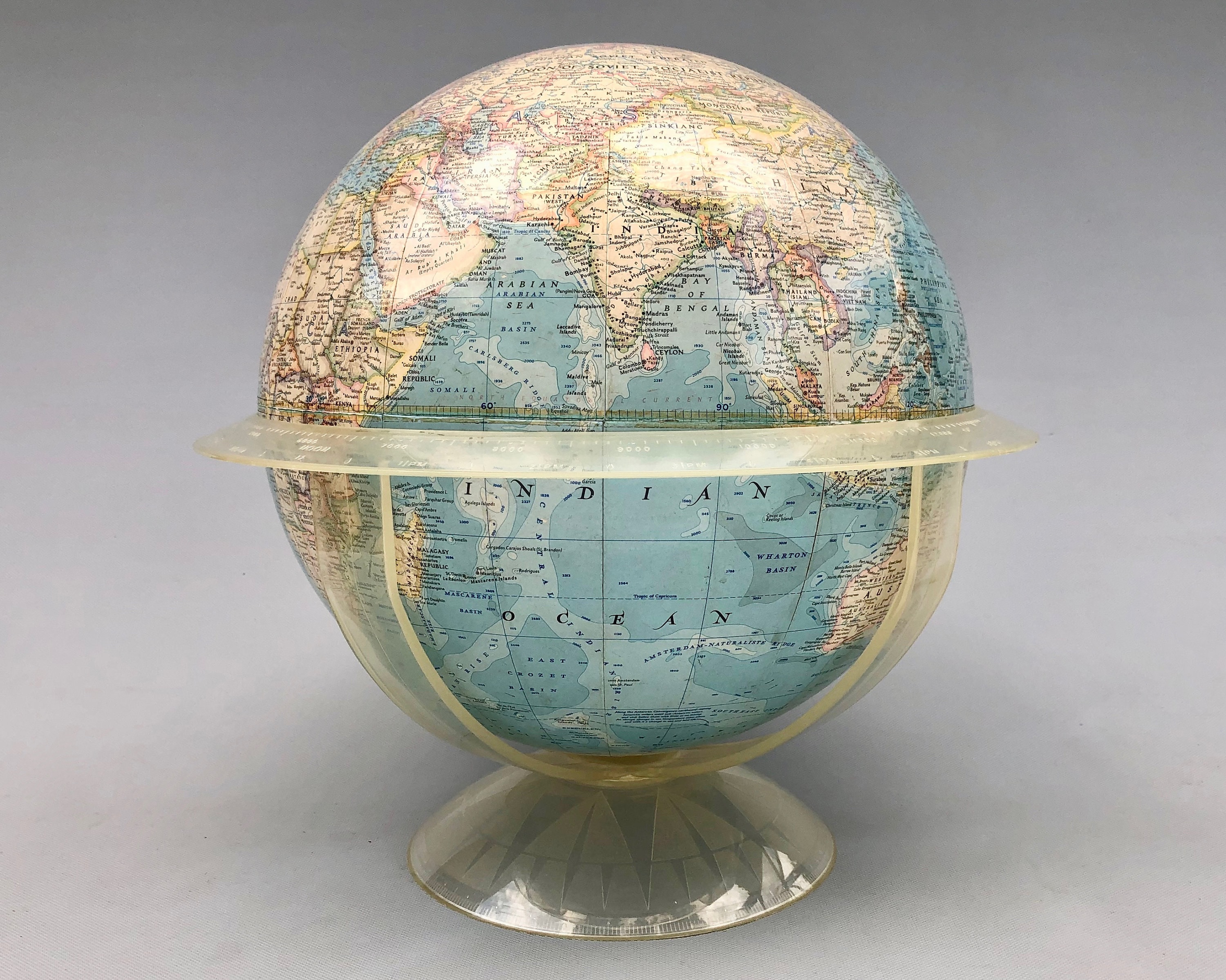 Vintage National Geographic 12 Globe 1961 Free | Etsy