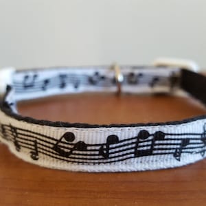 Superb Musical Notes breakaway Safety Release Cat Collar music charms birthday gift Cat Birthday Cat Gift