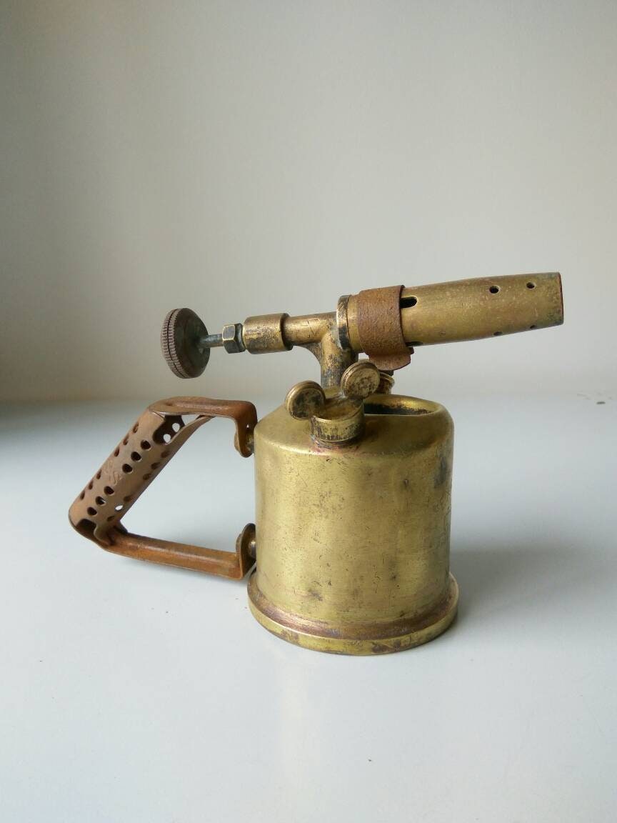 Chalumeau Français en Laiton Vintage, Torche Soudure.