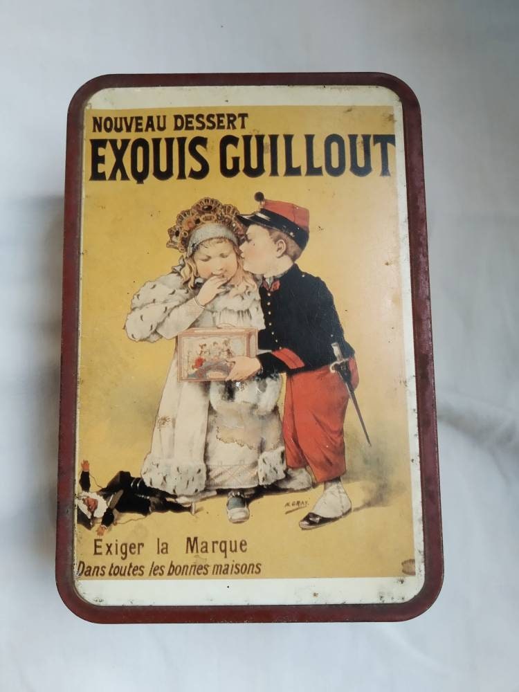 Boîte Français Biscuit Vintage.