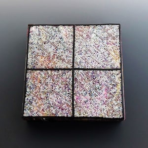 Beaded Mosaic Wall Hanging-Handmade Gift-Meditation Art-Grounding-Paint Pour-One Of A Kind-Original Art-Intense Energy-Powerful-Unique