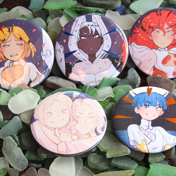 Land of the Lustrous Badges: Moon Gem Set