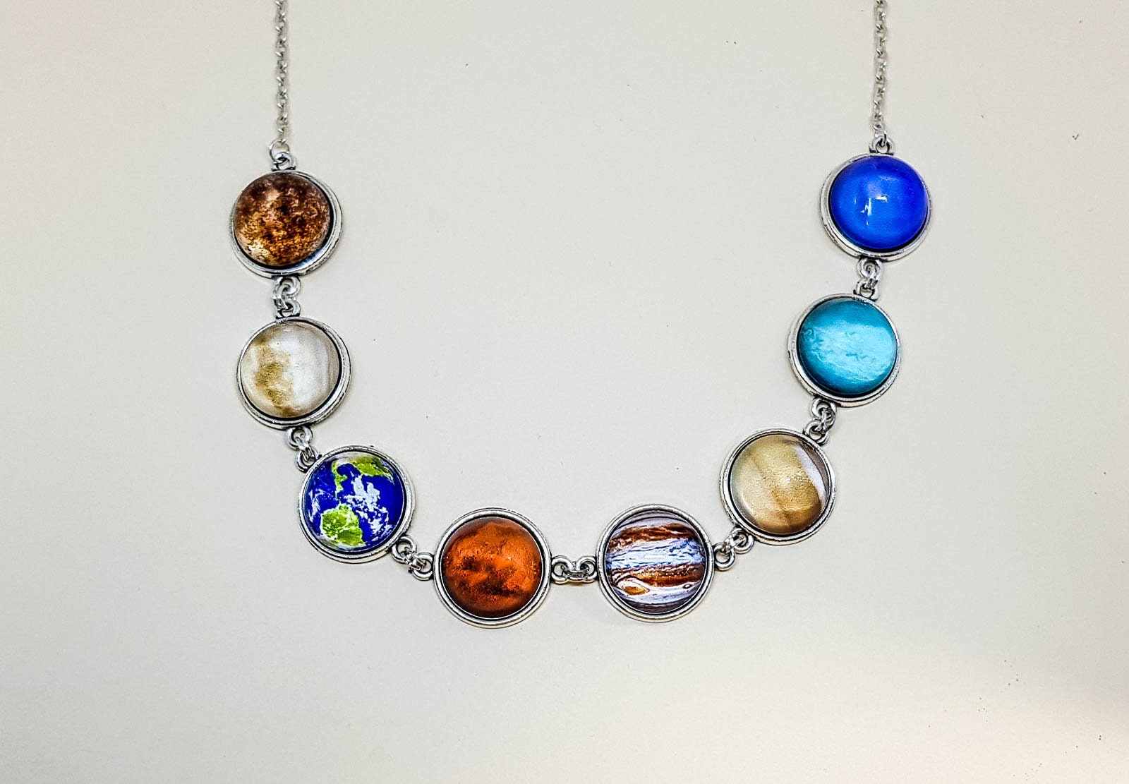 Necklace Solar System necklace Space Universe Etsy