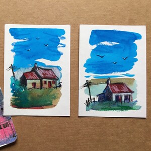 Wee Cottage 1 et 2 - double liste ACEO.