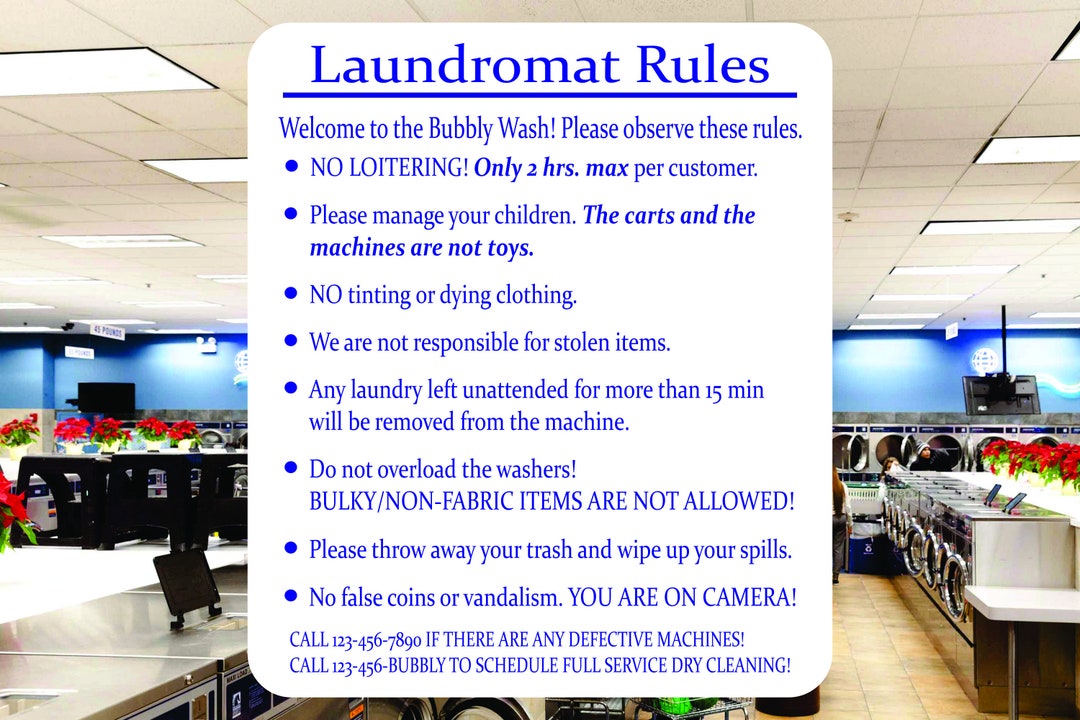 custom-laundromat-rules-sign-13-x-15-permanent-aluminum-sign-laundry