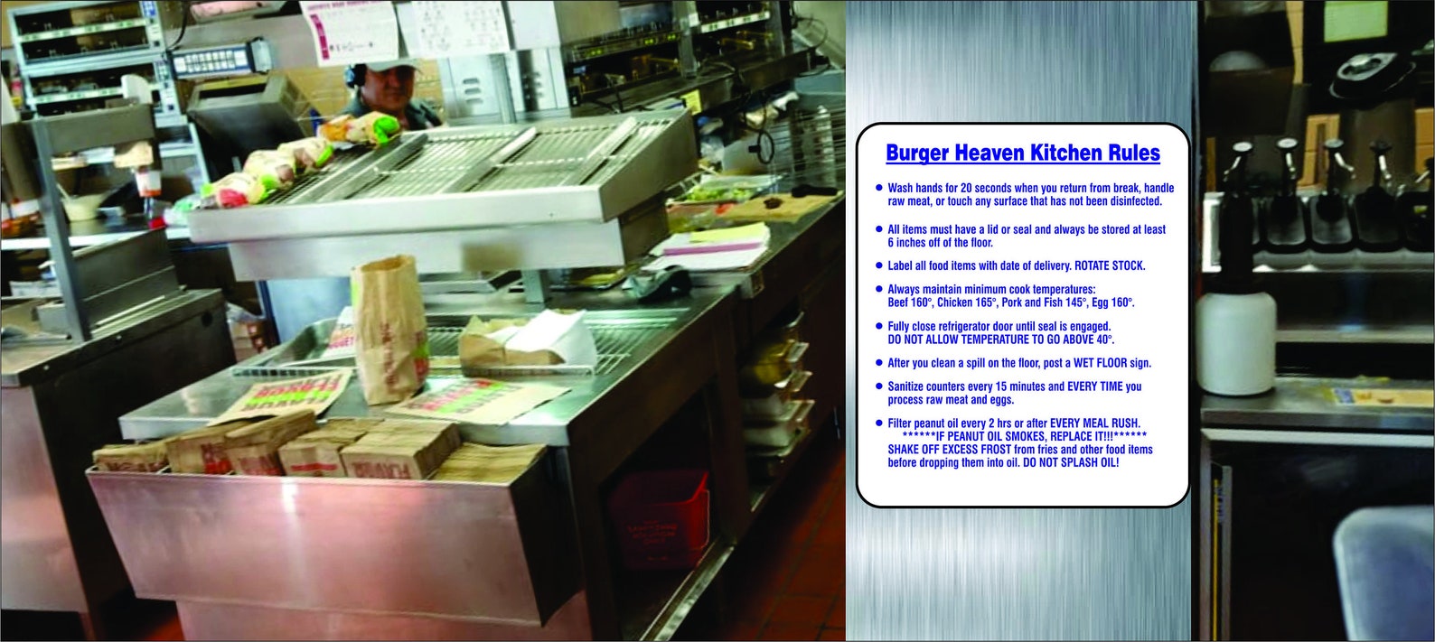 Custom Restaurant Kitchen Rules Sign 13 X 15 Etsy