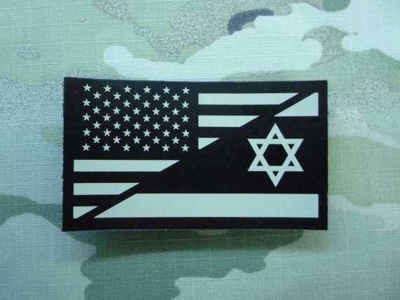 Mini US IR Flag Patch Set - Tan & Black