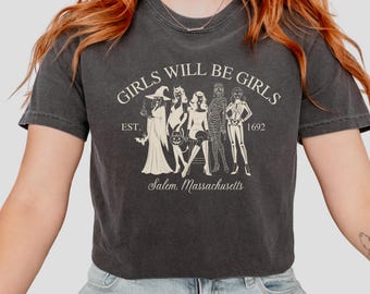 Witchy Halloween Comfort Colors, Feminist Women's Empowerment T-Shirt, Witches Wiccan Vibes, Mystical Witches, Salem Girls Trip,Witchy Coven