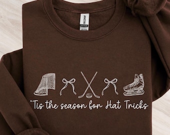 Coquette Ice Hockey Sweatshirt, Women's Hockey Mama For Game Day, Hockey Coach Sweater, Winter Sports 2026 sweater, Ice Hockey Player Gifts