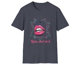 RELAX T-Shirt | 80s Graphic Tee, Retro Pop Art Music Shirt, Unisex Softstyle Tee, 80s Fan Gift