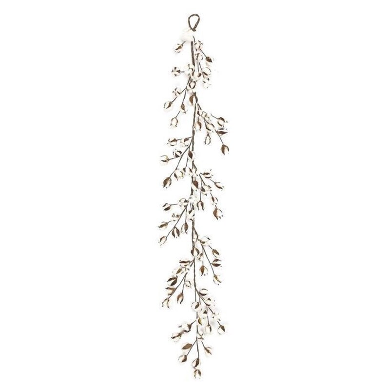 Farm House Rustic Natural Vintage Cotton /& pod GARLAND 6/' Harvest everyday DIY wreanth floral 72H Christmas for Fall
