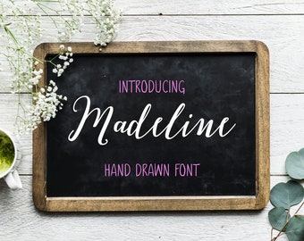 Modern Calligraphy Font || calligraphy typeface wedding font hand lettered font calligraphy font instant download
