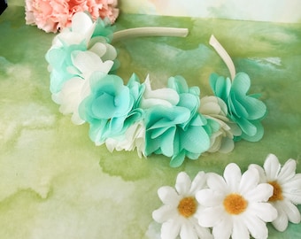 Tiana Inspired Flower Crown Princess and the Frog Disney Princess Floral Headband