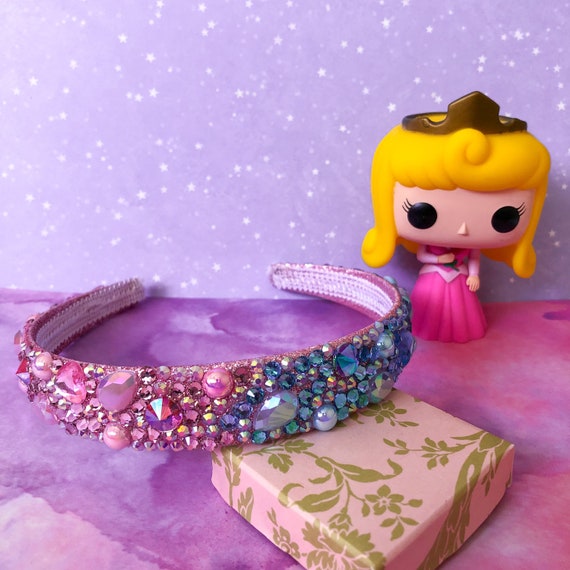 Sleeping Beauty Headband Disney Princess Aurora Rhinestone