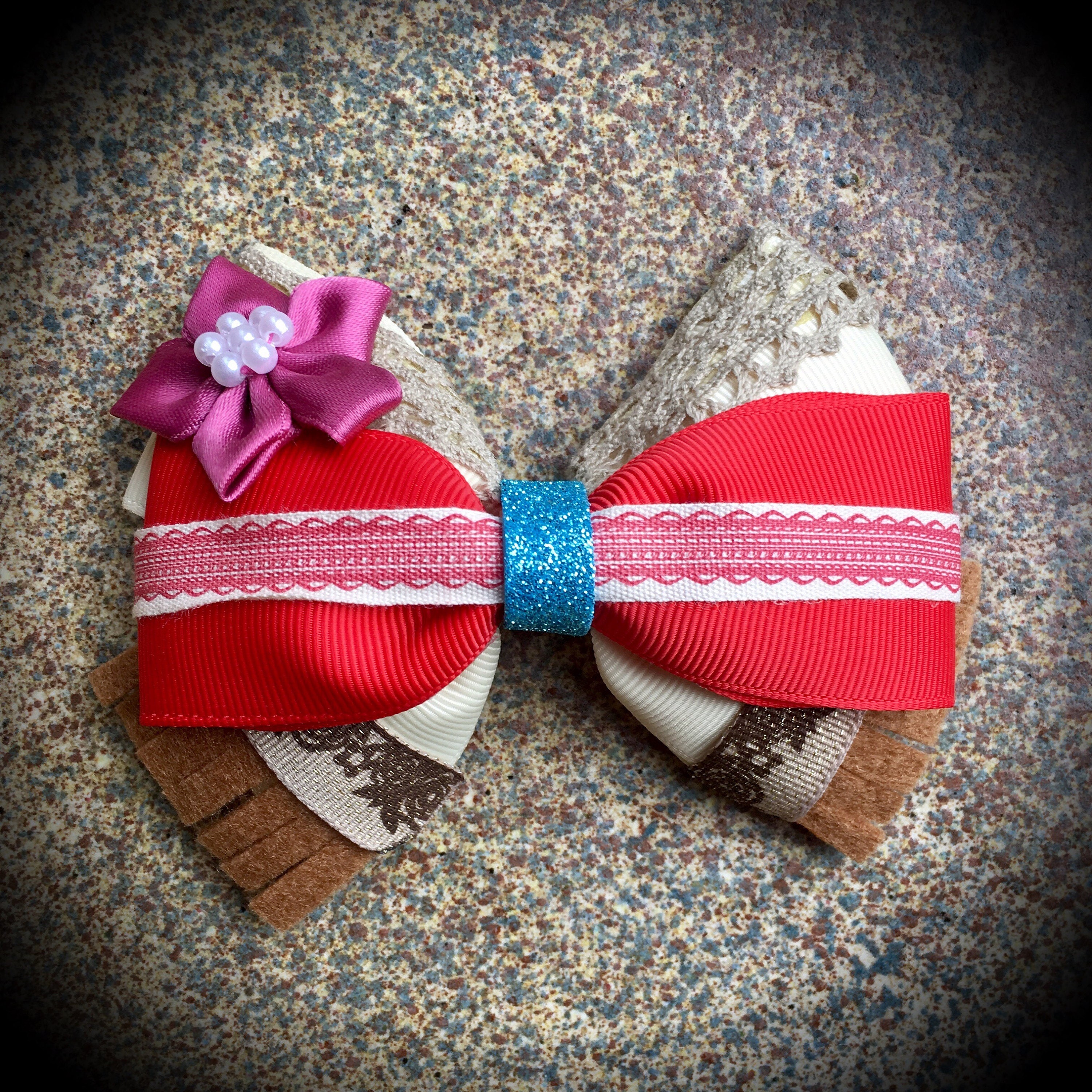 Moana Disney Princess Hair Bow | Etsy
