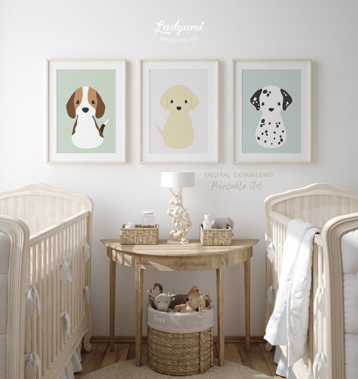 Dog Nursery Wall Art Dog Lover Gift Printable Kids Art Etsy