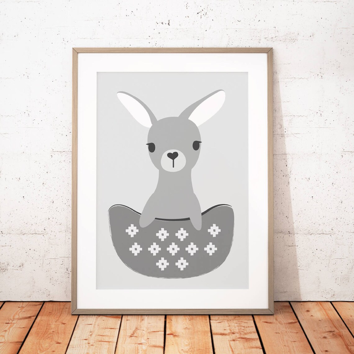 Nursery Wall Art Animal Digital Print Baby Girl Gift Etsy