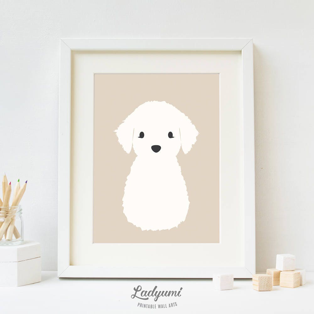 Golden Retriever Nursery Wall Art Dog Lover Gift Nursery Etsy