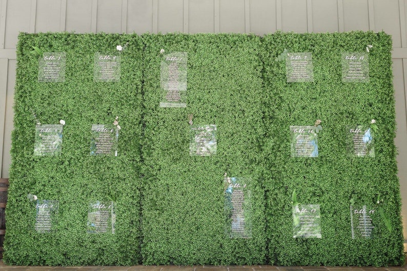 Tableau de table suspendu en anglais Plan de table de | Etsy