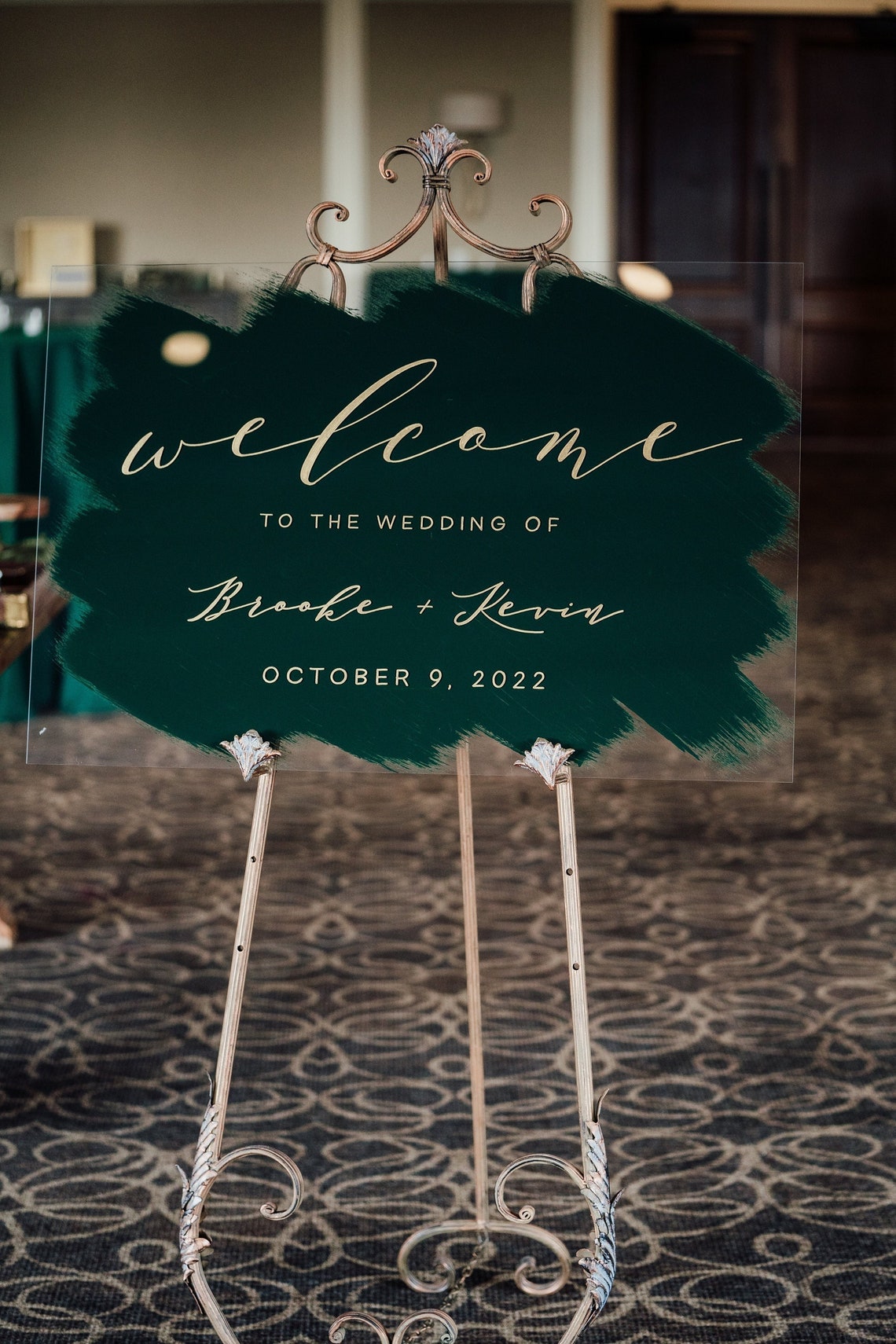 Wedding Welcome Signs 24x36 Welcome Wedding Sign Moody image 1