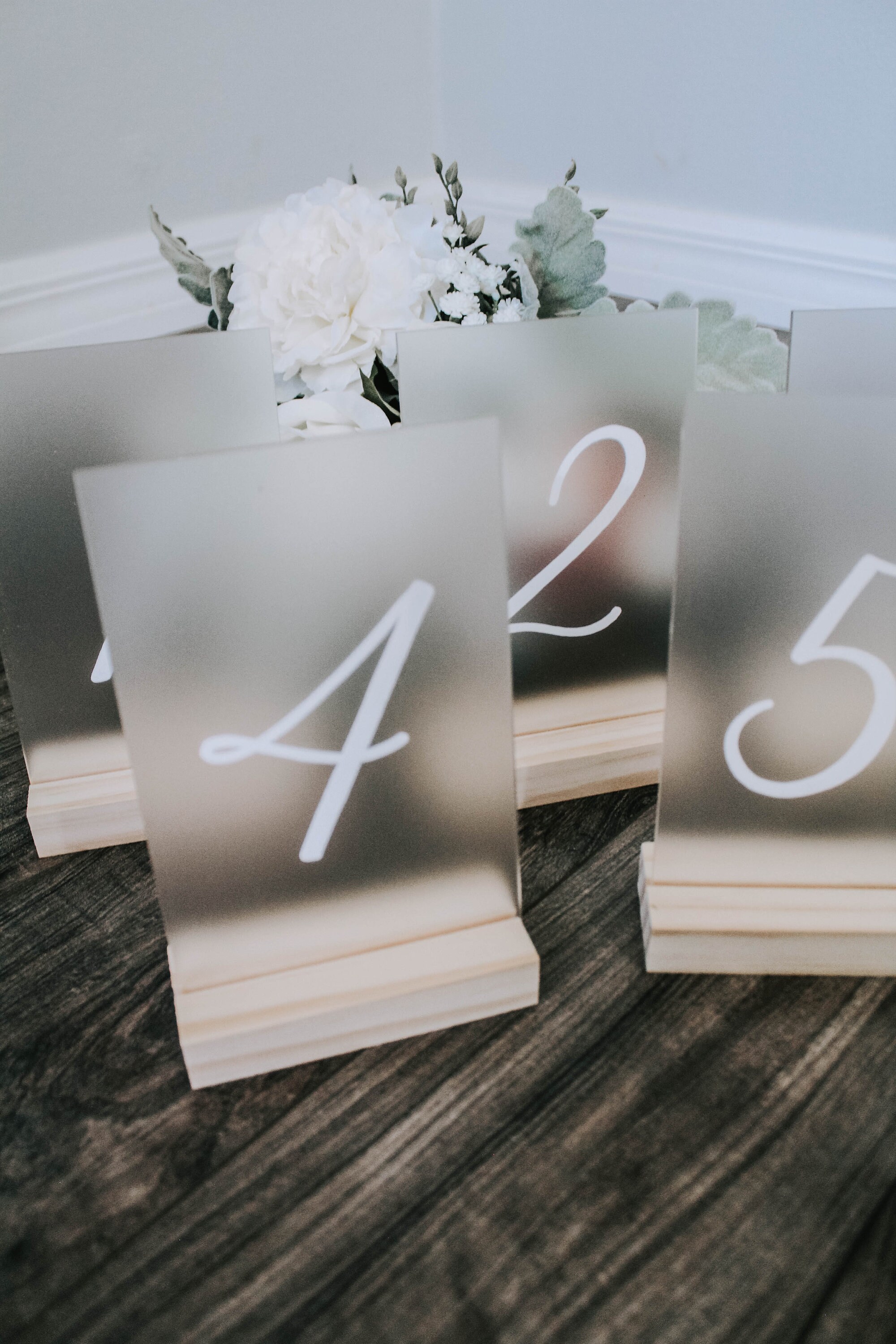 Frosted Acrylic Table Numbers Table Numbers Acrylic Table Etsy