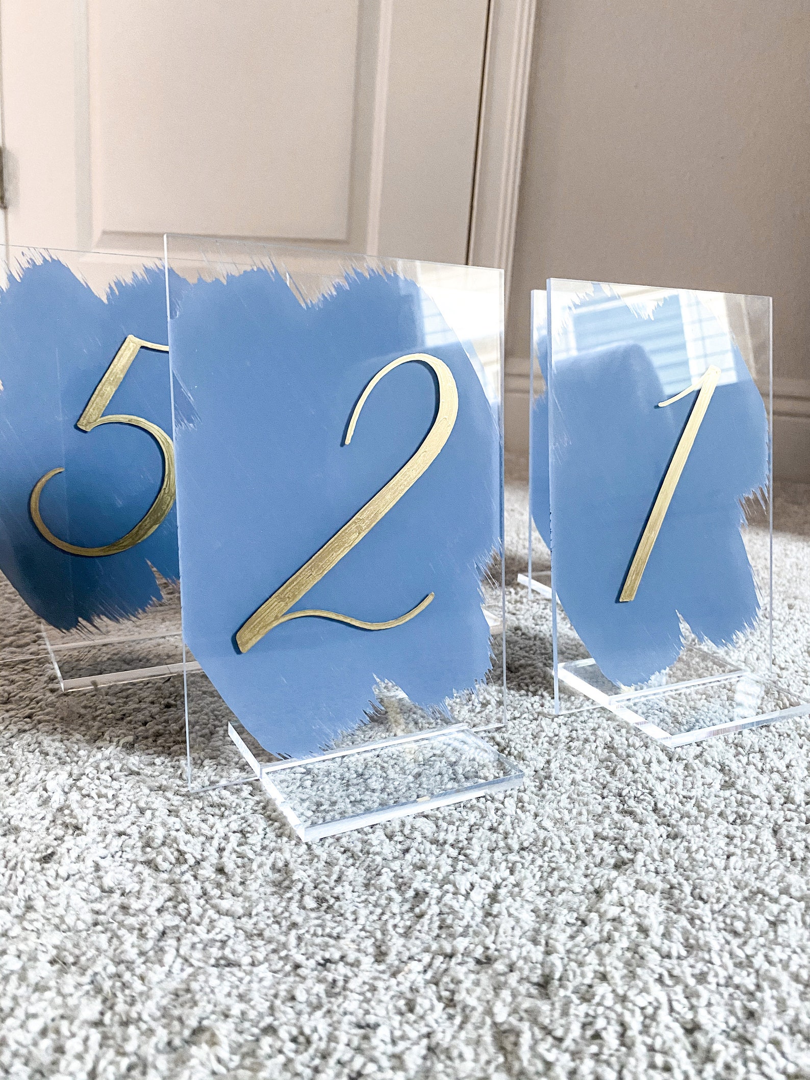 Gold Table Numbers Table Numbers Acrylic Table Numbers Etsy