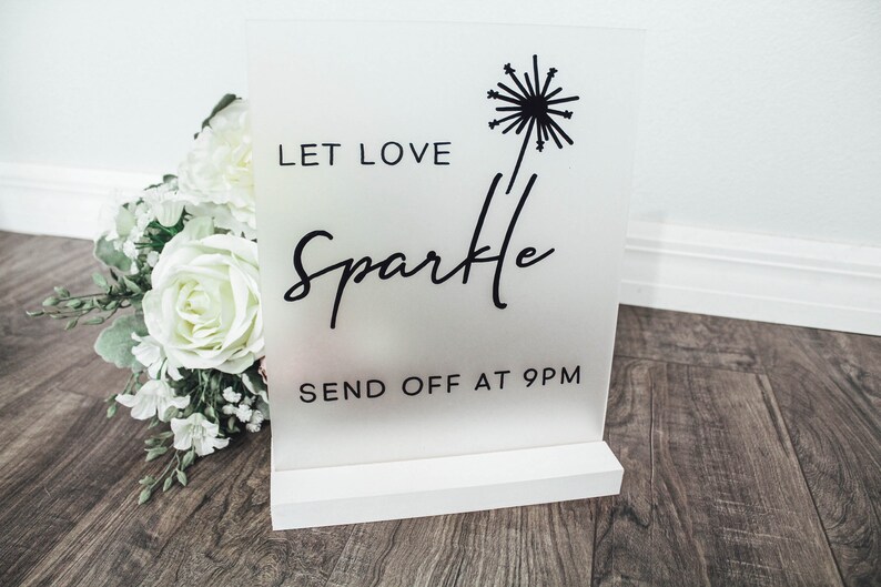 Sparkler Send Off Sign Wedding Sparkler Exit Wedding Etsy