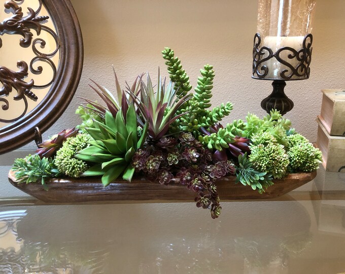 Faux Succulent Arrangement,artificial Succulent Arrangement, Soft Touch