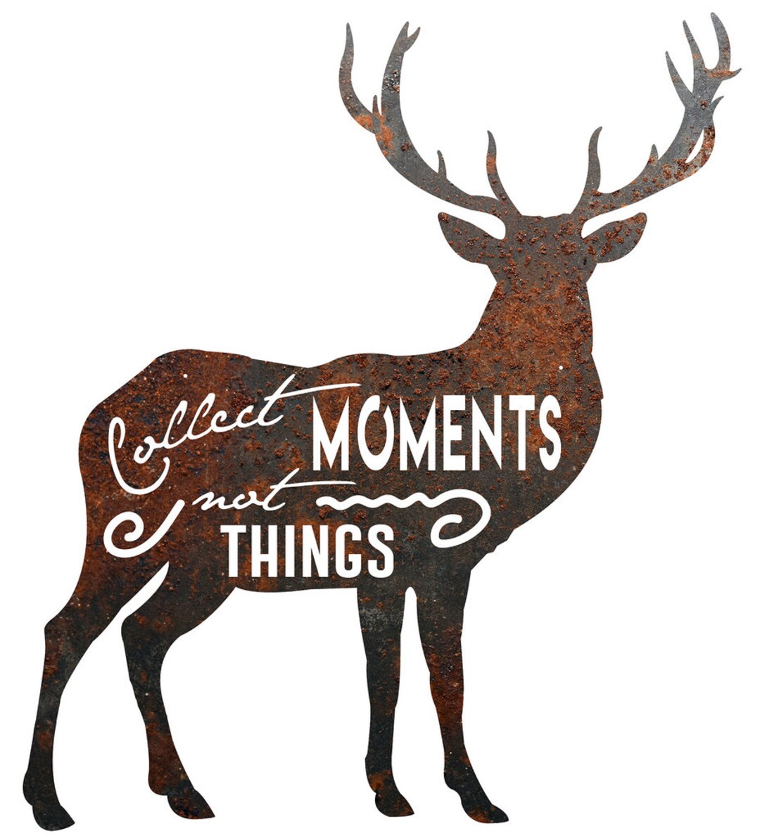 Rustic Home Decor Deer collect Moments Not Things Etsy