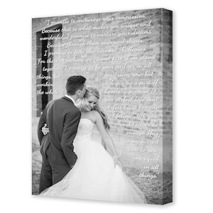 Lyrics on Canvas. Song lyrics print . Wedding songs lyrics on canvas .Vows lyrics on canvas. Personalized Engagement Print.