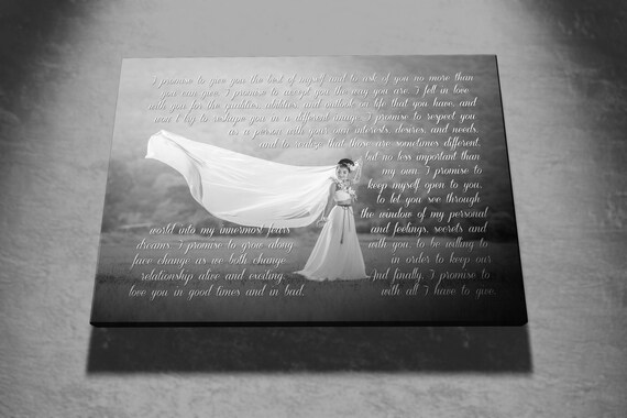 Wedding Canvas Print Custom Canvas Print Your Wedding Photo Etsy