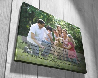 A Prayer for Your Family. Family Bible Verse Print. Scripture, Wall Decor.