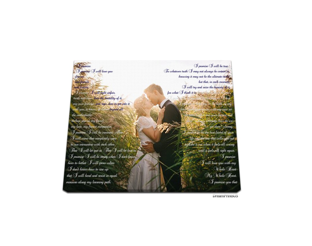 Wedding Photo on Canvas.lyrics on Canvas. Song Lyrics Print. Etsy