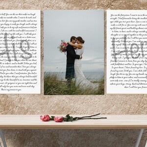 Wedding First Dance Song Lyrics, Set of 3 Song Lyrics Canvas Art, 1st Anniversary Gift for Him, Custom Song Lyric Art, First Dance