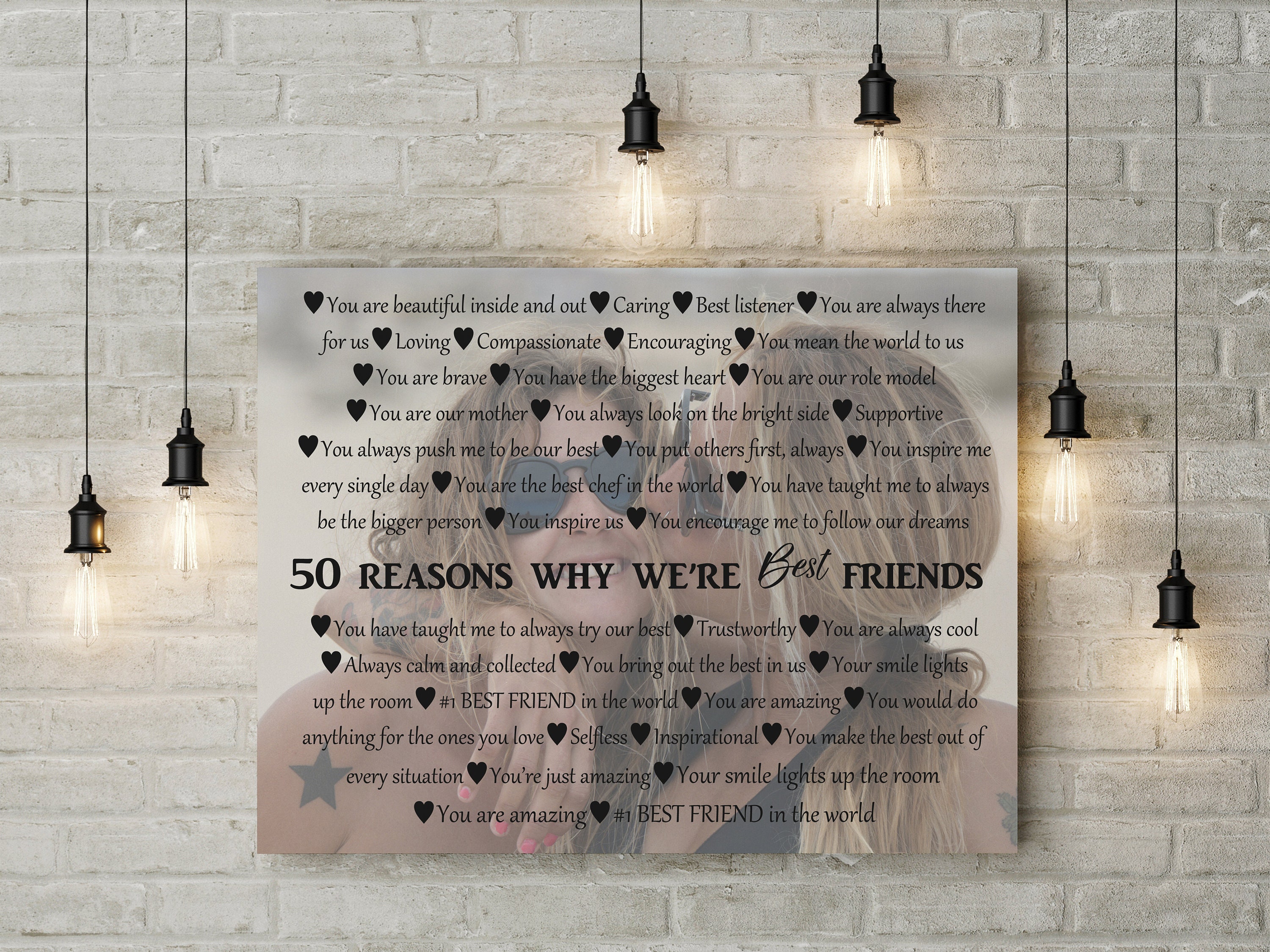 Unique Friendship Gift-Reason why you're my Best Friend-Christmas Best  Gifts- T2S8