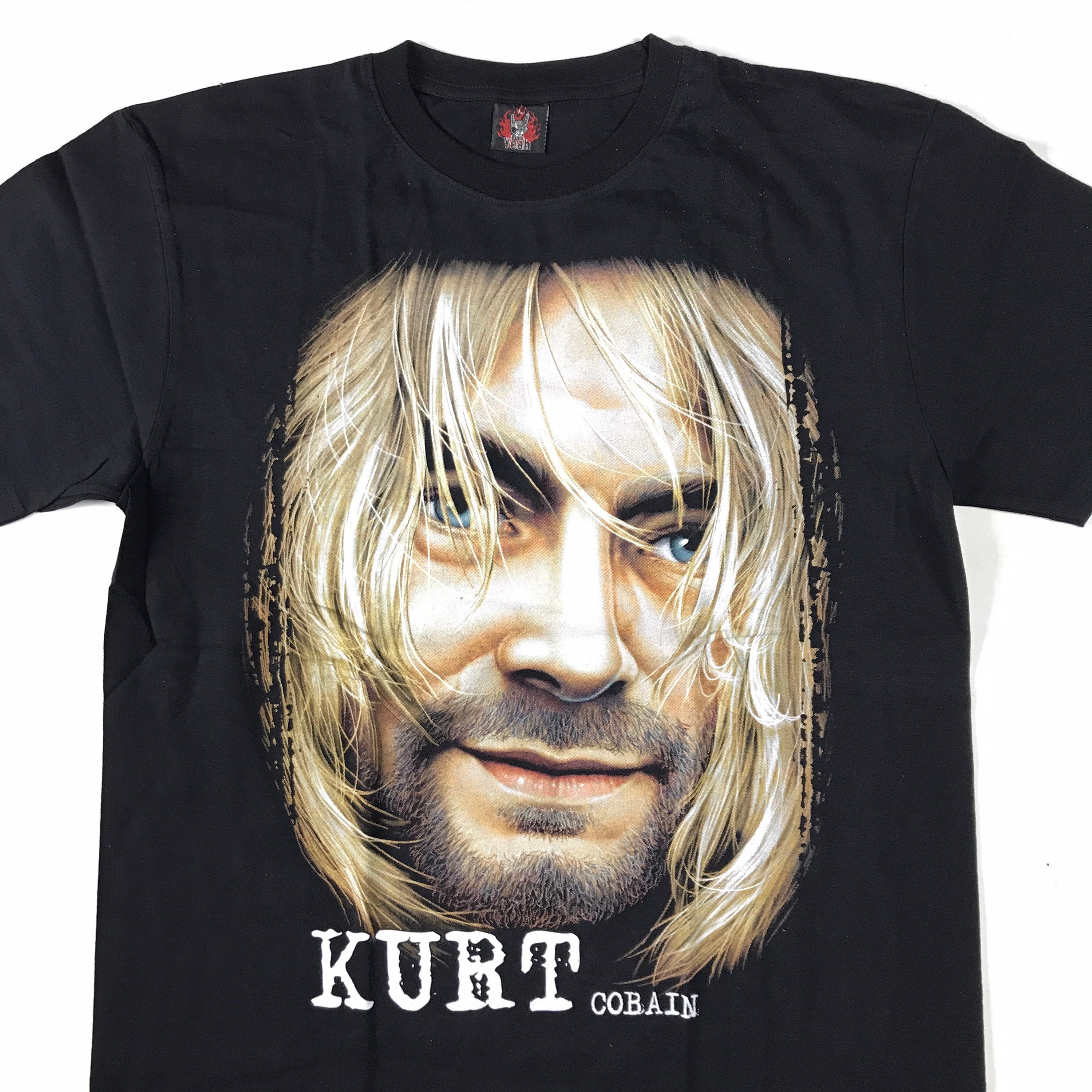 Kurt Cobain T shirt Sz Large 2000s | Etsy