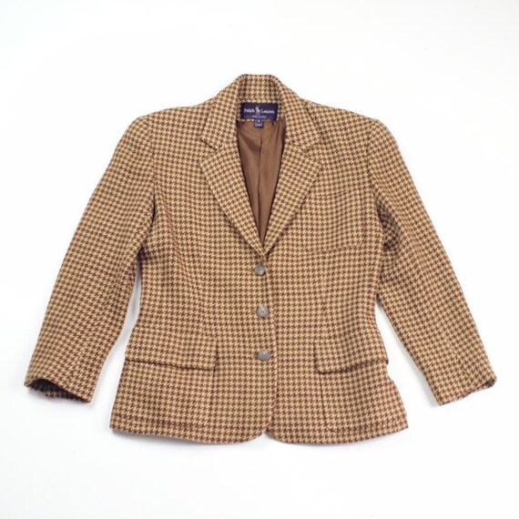 ralph lauren houndstooth blazer