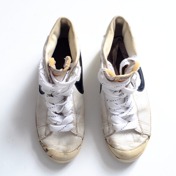 Vintage 70s Nike Blazer Basketball Shoes Made In Korea Sz 7 Etsy