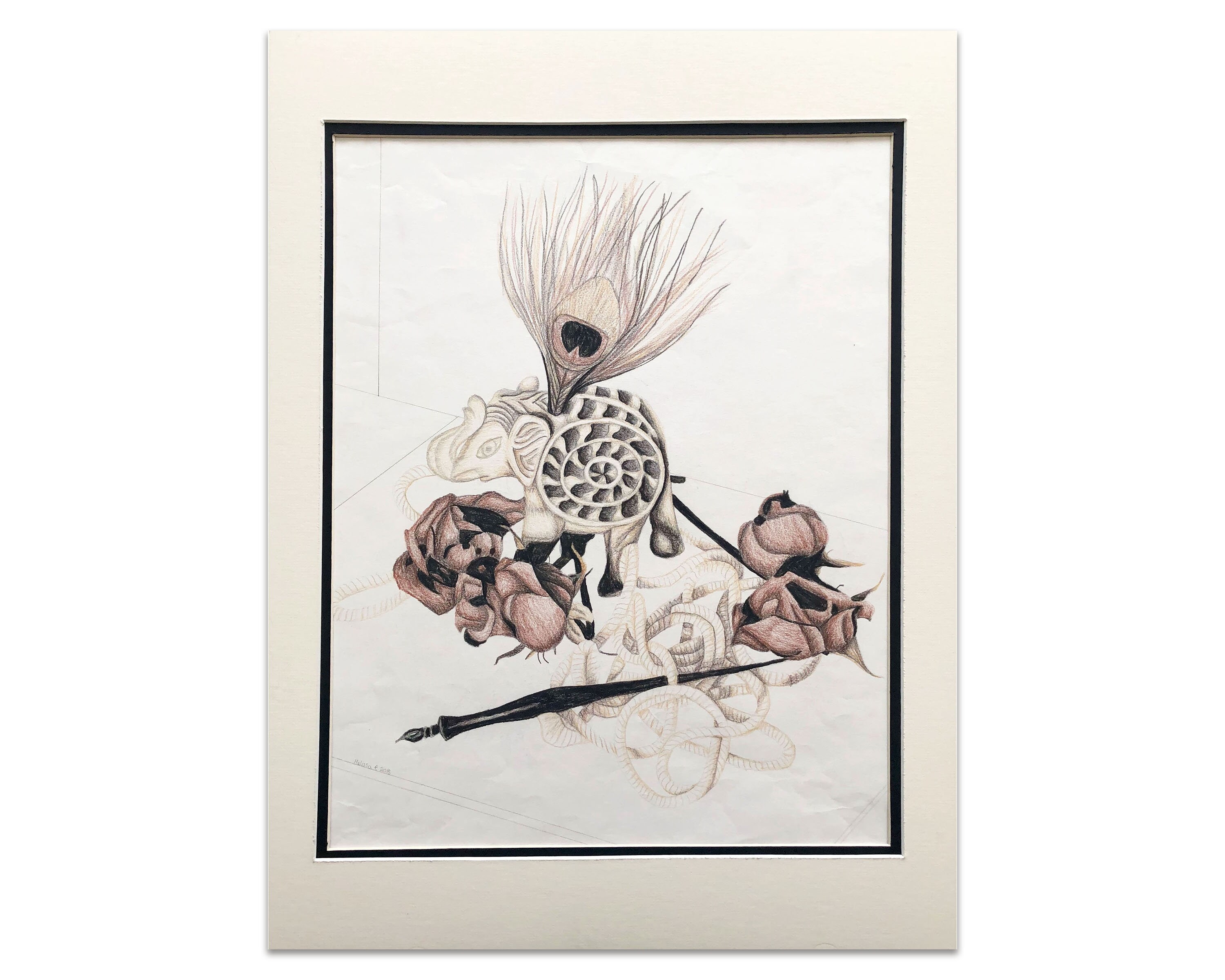 Still Life 2 – pencil drawing, charcoal sketch, observational drawing