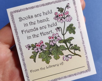 Friends Book Plate Sticker (physical item)
