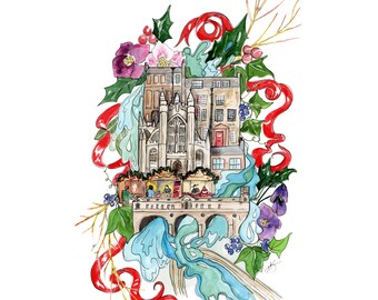 Bath In Winter- A4 Silk Finish Print