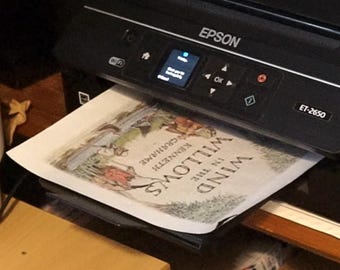 Printable White Book Cloth A4 A3