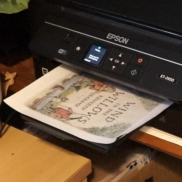 Printable White Book Cloth A4 A3